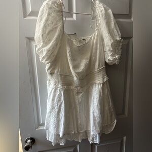 ARULA White Eyelet romper